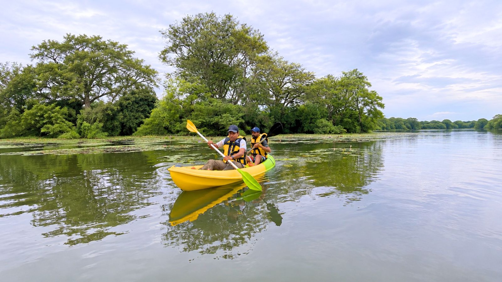 Kayaking at Thirappane